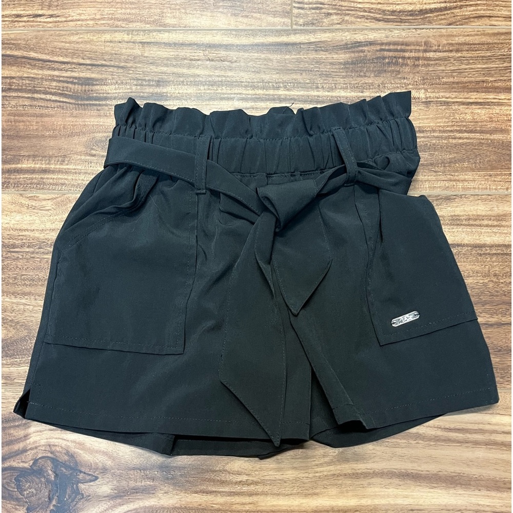 - - Justice black dress shorts, girls size 8